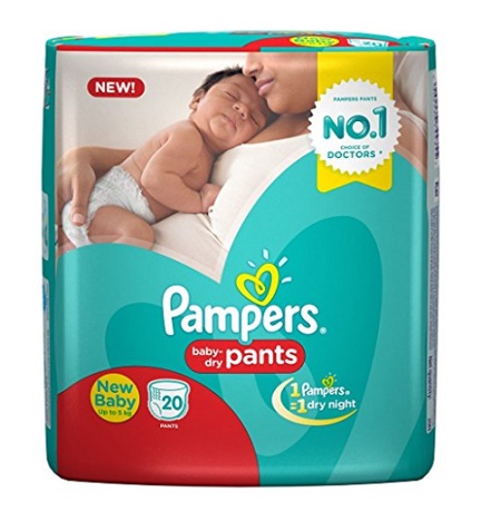 India Desire : Buy Pampers New Born Diaper Pants, X-Small (60 Pieces) At Rs 100 From Amazon [Regular Price Rs 498]